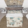 thumbnail image 3 of Designart 'Beige Bird Wings III' Cottage Bedding Set - Duvet Cover & Shams, 3 of 4
