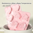 thumbnail image 4 of Molde de Silicona Cariñoso de 6 Cavidades Medianas, Moldes Silicona para Tartas, Pudín, Dulces, Chocolate, Bandejas Antiadherentes, para Hornear, Tartas, Chocolates, etc, 4 of 4