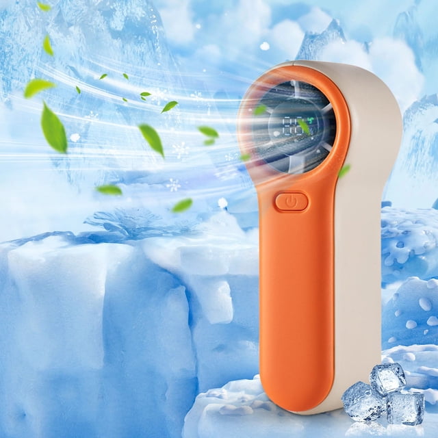 Fan Handheld Portable Handheld Turbo Fan Mini Handheld Fan Portable Fan for Travel Small Fan Handheld Fan Mini Handheld Turbo High Speed Small Fan USB Charged Iced Hanging Fan Portable Bladeless Fan
