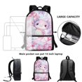 thumbnail image 6 of Jeiento Cute Axolotl School Backpack for Kids Girls Junior School Bag Bookbags Laptop Backpack Casual Daypack Knapsack with Adjustable Straps for Outdoor Travel, 6 of 6