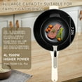 thumbnail image 6 of Kaqiluo 1500W 4L Large Capacity Electric Cooker, Multi-Function Non-Stick Electric Hot Pot, Rice Cooker, for Steak,Family/Gift/Dorm Essentials (Steamer & Silicone Spatulas Included), 6 of 6