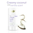 thumbnail image 5 of Dove Whole Body Deodorant Stick Coconut + Vanilla Aluminum Free, 2.6 oz, 5 of 10
