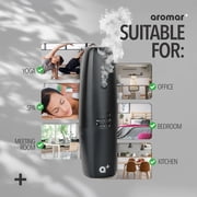 AROMAR Plus - Waterless Plug-In Aroma Diffuser, Bluetooth Control, Black