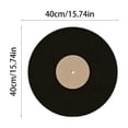 thumbnail image 3 of Tableau Photo Rond en Tissu de 40 cm pour Disques Vinyles, Tableau de Notes en Polyester d'Inspiration Vintage, Installation Facile, Présentoir Mural Réutilisable, Organisateur Artistique Nostalgique pour Décoration de Maison, Bureau et Chambre à Thème Musical, 3 of 6