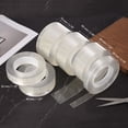 thumbnail image 4 of 1 Roll Caulking Tape, 70mm x 10m Caulk Tape Waterproof Self Adhesive Transparent Sealer Strip Trim Clear for Kitchen Bathroom Bathtub Toilet Base Windows Door Stopper, 0.5mm, 4 of 7
