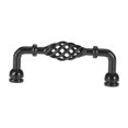 thumbnail image 2 of Accesorio de puerta de muebles de estilo simple con manija de gabinete sólido de jaula de pájaros negra mate de hierro(#1-96), 2 of 8