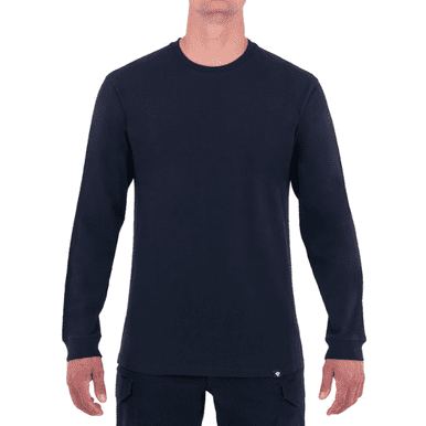 First Tactical FT-111505-729-L Mens Tactix Cotton Long Sleeve T-Shirt, Midnight Blue - Large