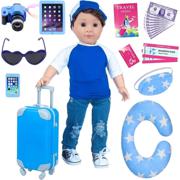 Juego de 24 piezas de ropa infantil Doll Accessories Ecore Fun de 18 pulgadas