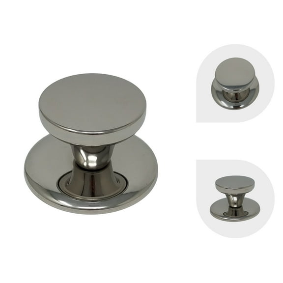 Melzon Cookware Universal Replacement Lid Knob – Stainless Steel, Rust Free Kitchen Pot Lid Handle, Gloss Finish
