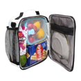 thumbnail image 4 of Haosy Bunnies Flowers Bow Striped Reusable Lunch Box Men/Women Insulated Lunch Bag for School Picnic Travel, 4 of 6