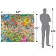 thumbnail image 5 of The Smurfs Blanket, 50'x60' Smurf Village Silky Touch Sherpa Back Super Soft Throw Blanket, 5 of 5