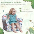 thumbnail image 4 of Qaba Kid's Sofa Armchair with Dinosaur Design and Thick Padding, 4 of 9