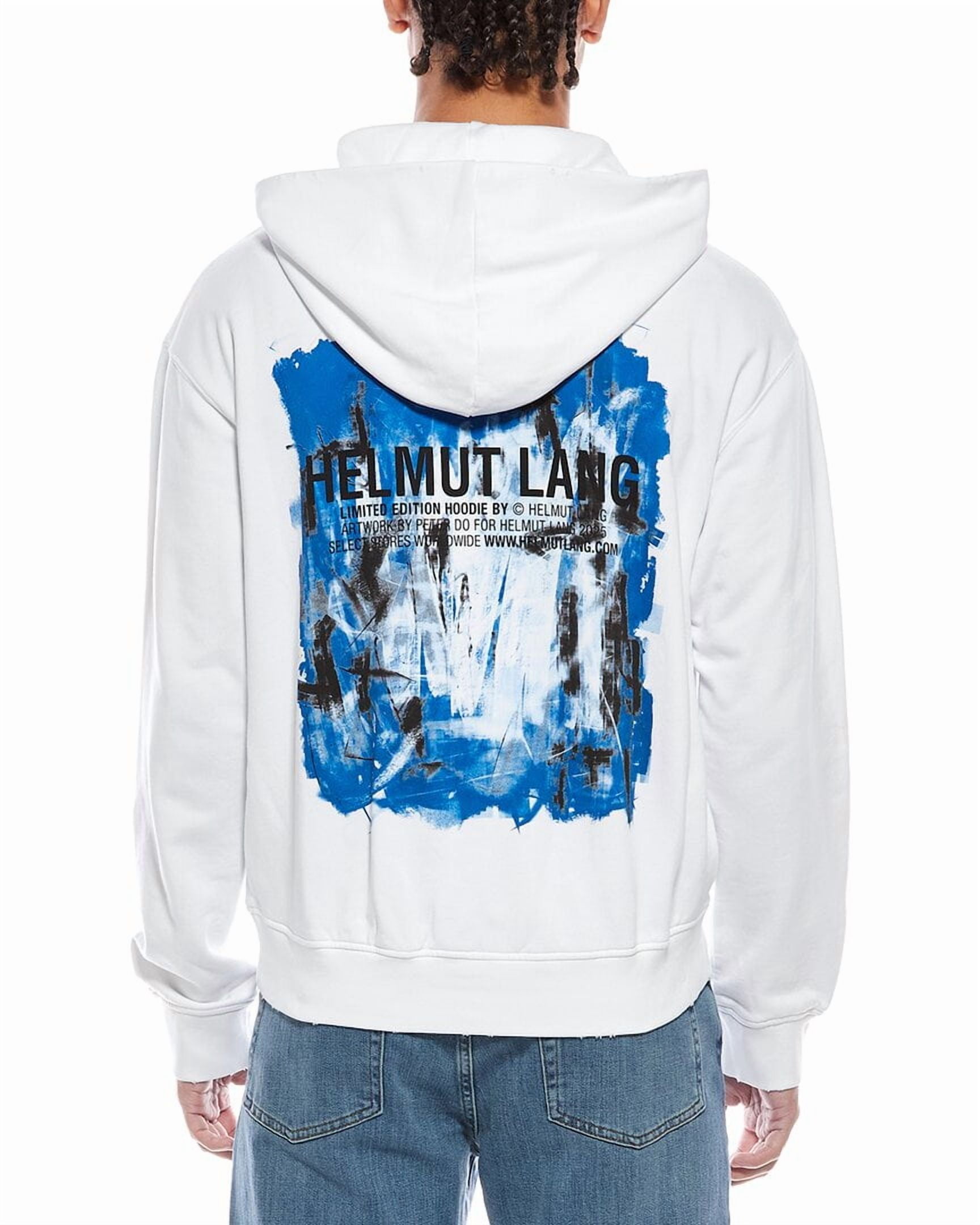 トップス HELMUT LANG - design hoodie Helmut Lang mens Scribble Hoodie, XL, White - Walmart.com