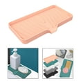 thumbnail image 6 of Silicone Soap Dish Soap Holder Kitchen Sponge Tray Soap Box for Kitchen Sink L Pink, 6 of 8