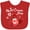 Red, variant on Inktastic My 1st Canada Day with Red and White Maple Leaves Boys or Girls Baby Bib
