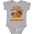 thumbnail image 3 of Inktastic My First Thanksgiving with Grandma Boys or Girls Baby Bodysuit, 3 of 5