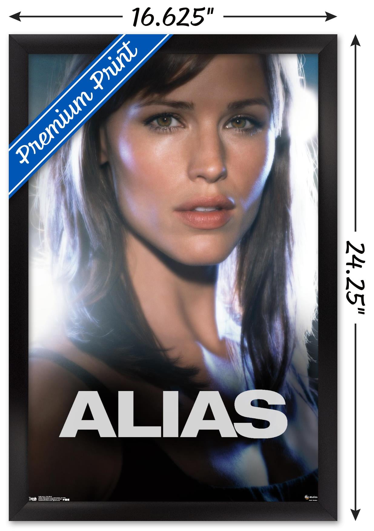 Alias - One Sheet Wall Poster, 14.725" x 22.375", Framed