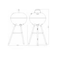 thumbnail image 3 of Asador Tramontina TCP-450L de 18 pulgadas Grill a Carbón, 3 of 4