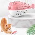 thumbnail image 3 of Cat Toy Interactive Cute Cartoon Fish Chewing Toy Cat Toothbrush with Bell, 3 of 6