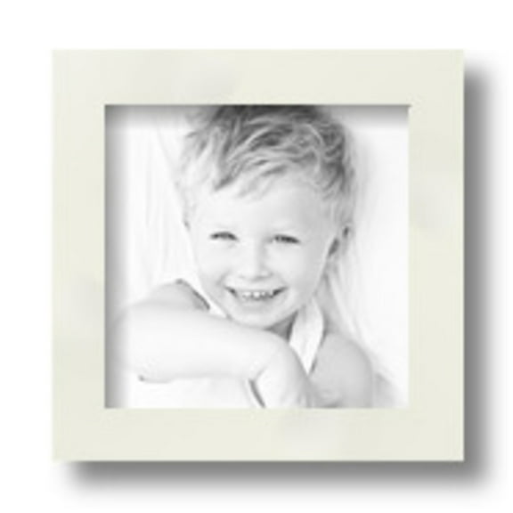 ArtToFrames 6" x 6" White Picture Frame, 6x6 inch White Wood Poster Frame (WOM-5140)