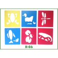 thumbnail image 1 of Methold Niños a prueba de herrumbre plástico imagen dibujo molde plantilla plantillas reglas pintura pinturas No.06, 1 of 3