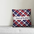 thumbnail image 3 of Creative Products Home of the Brave Land of the Free 18x18 Spun Poly Pillow, 3 of 3