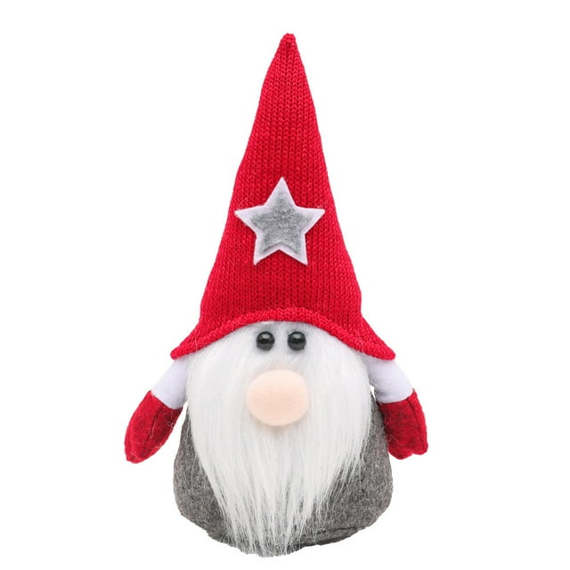 Gnomos de peluche de Navidad hechos a mano para el hogar, gnomo de Tomte para estatuilla de enano sueco, decoraciones de esquina de café de 8 pulgadas (rojo) oso de fresa Juguete