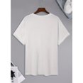 thumbnail image 2 of Regular Size Casual Cotton T-Shirt for Men - Crew Neck, Short Sleeve, Music Player Graphic, Slight Stretch Knit Fabric, Regular Fit, Spring/Summer/Fall, 2 of 6