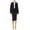 Navy, variant on Women's Elegant 2-Piece Suit Set, Open Front Blazer and Pencil Skirt Workwear Outfit