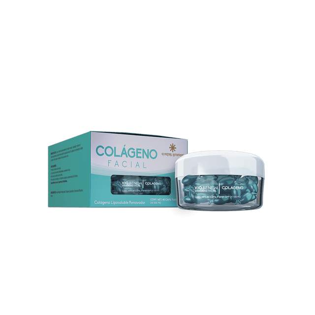 Colágeno Facial VIO 45 Cápsulas Twist Off de 500 mg