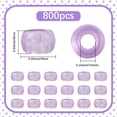 thumbnail image 2 of 800 Pcs Perles en Plastique Transparent Baril Orchidée 9x6mm Trou : 3.8mm, 2 of 7