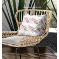 thumbnail image 4 of Amrita Sen Arizona Floral Patches Suede Blown and Closed Pillow by Amrita Sen in Brown Red, 4 of 4