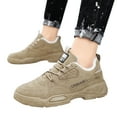 thumbnail image 3 of Xiaoxatg Men's Casual Shoes Winter Style Comfortable Warm Work Footwear for Everyday Use 8.5 Khaki, 3 of 9