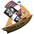 thumbnail image 1 of X-Kites Supersized Nylon Kite 3D Pirate Ship 33", 1 of 3