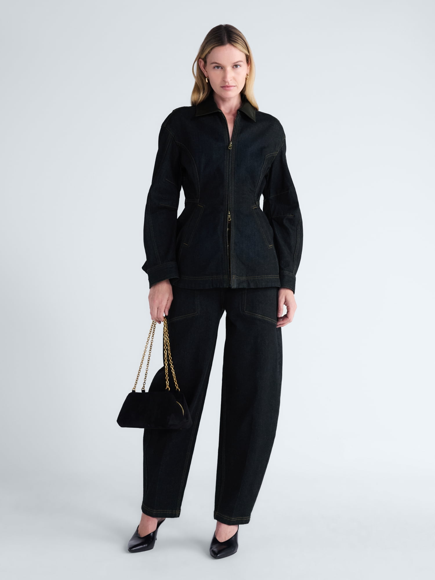 Scoop Women's and Women's Plus Peplum Denim Jacket, Sizes XS-4X