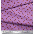 thumbnail image 2 of Soimoi Poly Georgette Fabric Guitar Musical Instrument Printed Craft Fabric by The Yard 52 Inch Wide, 2 of 3