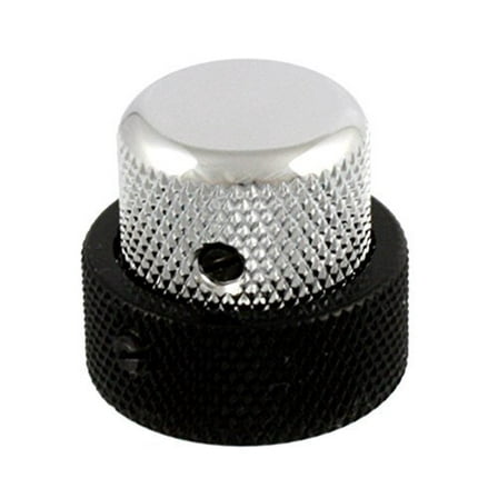 Concentric Stacked Knob Set for '62 Jazz Bass (Chrome/Black) CTS Pots