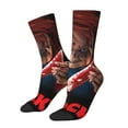 thumbnail image 2 of Saiise Chucky Funny Socks Men Women Adults Novelty Graphic Crew Tube Socks Crazy Design Casual Dress Socks for Sports,Running,Travel, 2 of 7