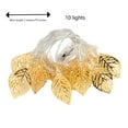 thumbnail image 3 of Qholemyo Christmas String Lights 6.6 Ft Hollowed Out Leaves String Lights Christmas Thanksgiving Decorations Warm Colored Light thanksgiving decor christmas decorations fall decor, 3 of 6