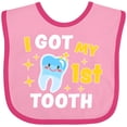 thumbnail image 3 of Inktastic I Got My 1st Tooth with Cute Tooth Baby Boys or Girls Baby Bib, 3 of 4