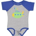 thumbnail image 3 of Inktastic Cute Green Submarine Boys or Girls Baby Bodysuit, 3 of 5
