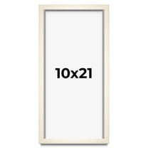 10x21 Frame White Wheat Solid Wood Picture Frame | Moulding Width 0.75 Inches | Interior Depth 0.5