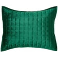 thumbnail image 4 of Juego de edredón Tribeca Living Luxury Velvet King Size, color verde, 4 of 5