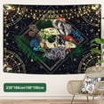 thumbnail image 1 of Tapiz De Calavera Grande Tapiz De Noche De Hongo Colorido Tapiz De Pared Estrellado Negro Tapiz De Fondo Estético Decoración De Pared Del Hogar Para Dormitorio Sala De Estar Muyoka Hogar, 1 of 1
