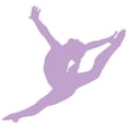 thumbnail image 2 of Gymnastics Silhouette Style Graceful Wall Decal by Wallmonkeys Peel and Stick Graphic (18 in W x 17 in H) WM326223, 2 of 4