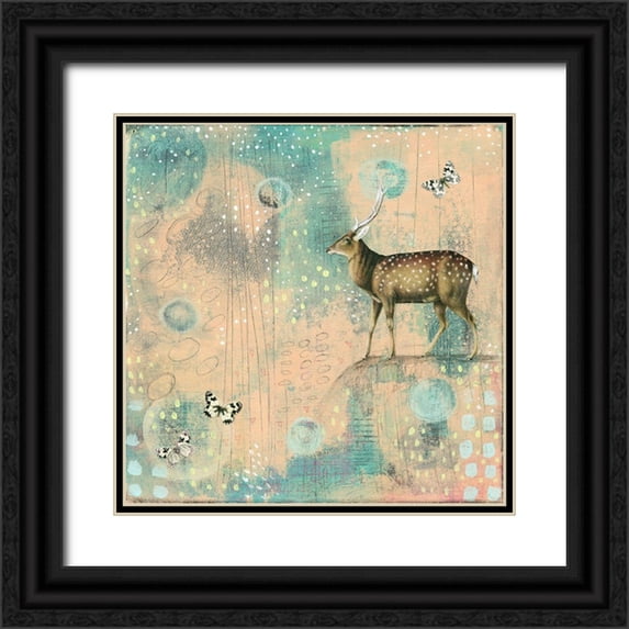 Ogren, Sarah 26x26 Black Ornate Wood Framed with Double Matting Museum Art Print Titled - So Many Spots