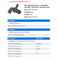 Rear ABS Speed Sensor - Compatible with 2005 - 2016 Ford F-350 Super ...