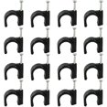 thumbnail image 1 of czcpp-200 Pack Nail in Cable Clips Cable Management Ethernet Cable Clips Tacks Clips 12mm for RG6 Cat6 Cable - Black, 1 of 4