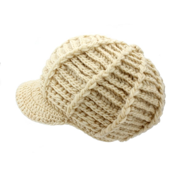 CAP Cable Knit Cap - Crochet Cap – Camel , HT-H1256CM