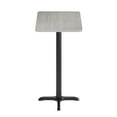 thumbnail image 6 of Flash Furniture 24'' x 30'' Gray Rectangular Laminate Table Top with Black 22 x 22 "X" Style Bar Height Base, 6 of 8